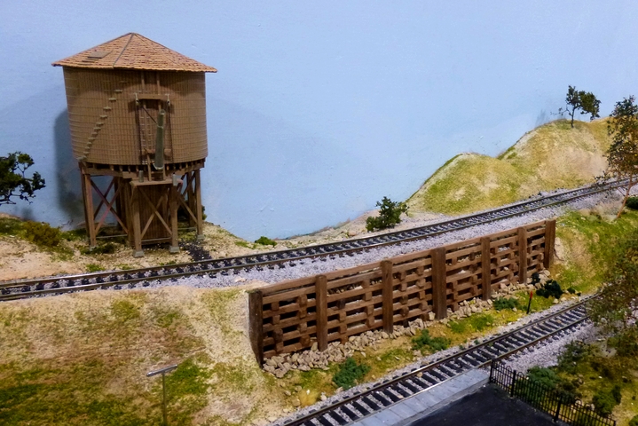 Jul: A new retaining wall and water tower.