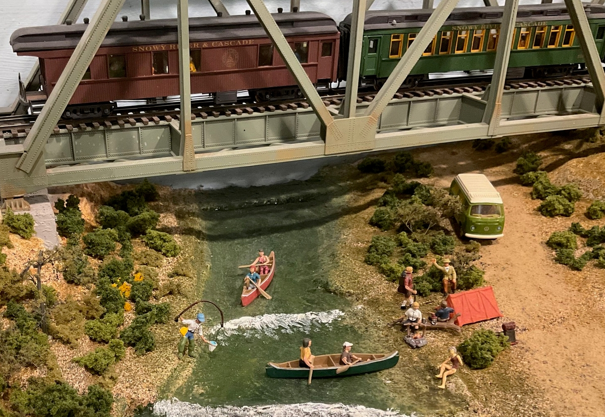 Major re-landscaping of the riverside camping scene.