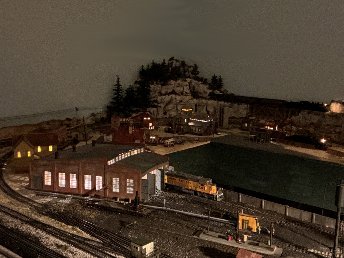 Evening comes to the Snowy River industrial Area.